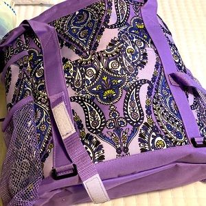 Beach bag with small catch all bag with lounge chair cover /sand mat